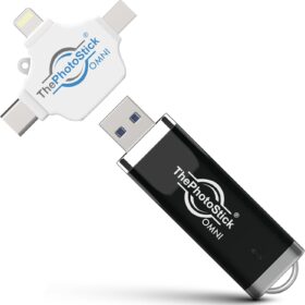 ThePhotoStick Omni 128GB – The Ultimate Multi-Device USB Backup Solution for iPhone, Android, Mac & PC