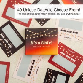 It's a Date! Scratch Off Cards - 40 Fun & Romantic Date Night Ideas for Couples, Unique Valentine's, Wedding & Anniversary Gift for Husband & Wife