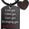 Love You Always Keychain – Romantic Valentine’s Day, Birthday & Anniversary Gift for Couples, Girlfriend, Boyfriend, Wife or Husband
