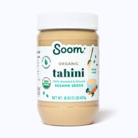 Soom Foods Premium Organic Tahini – 16oz Roasted Sesame Seed Paste | Chef-Preferred, Creamy & Nut-Free for Hummus, Sauces & Dubai Chocolate
