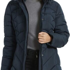 BINACL Women's Thickened Winter Parka Jacket - Warm Long Puffer Coat with Pockets (Sizes XS-3XL)