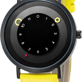 Gosasa Unisex Minimalist Quartz Watch – Unique Creative Design with Genuine Leather Band & Water Resistant Case