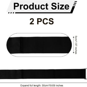 Replacement Pedal Straps for Under Desk Ellipticals – 2-Pack Heavy Duty Adjustable Leg Exerciser Bands for Home Office Fitness & Physical Therapy