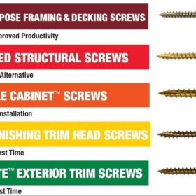 GRK Top Star 3/8&rdquo; x 3-1/8&rdquo; Adjustable Shim Screws &ndash; 100 Count Box (Washer Head Cabinet & Hardware Fasteners)