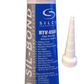 Sil Bond RTV 4500 Food Grade Silicone Sealant – NSF/ANSI 51 Approved, Clear Waterproof Adhesive for Kitchens, Appliances, and Aquariums (2.8 oz Tube)