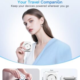 3-in-1 Foldable Magnetic Wireless Charging Station for iPhone, Apple Watch & AirPods – Portable Fast Charger Dock with 18W Adapter