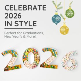Soul & Lane 2026 Fillable Number Charcuterie Boxes - Large Paper Mache Snack Trays for Graduation and New Year's Eve Party Decorations