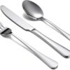 3-Piece Premium Stainless Steel Flatware Set – Ergonomic, Rust-Resistant Silverware for Dining, Camping, and Gifting