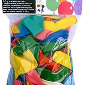 72-Count Assorted Color Latex Party Balloons - Vibrant 9-Inch Decorations for Birthdays, Graduations, and Special Events