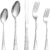Luxury 20-Piece Silverware Set for 4 – Water Cube Handle Design, Premium Food Grade Stainless Steel Flatware Cutlery, Dishwasher Safe Utensils for Dining & Entertaining