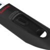 SanDisk 128GB Ultra USB 3.0 Flash Drive - High-Speed 100MB/s Portable Memory Stick, Black (SDCZ48-128G-GAM46)