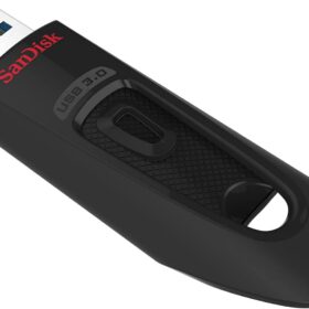 SanDisk 128GB Ultra USB 3.0 Flash Drive - High-Speed 100MB/s Portable Memory Stick, Black (SDCZ48-128G-GAM46)