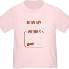 CafePress Toddler T-Shirt - Smoker Coffee Drinker Clock Works Graphic Tee - Soft 100% Cotton Crew Neck for Kids