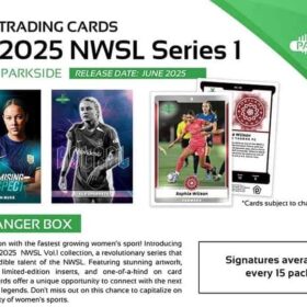 2025 Parkside NWSL Women's Soccer Trading Card Hanger Box - Factory Sealed Set with Chance for Autographs, Rookies & Parallels