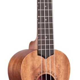 Kala KA-15S Satin Mahogany Soprano Ukulele – Beginner Bundle with Aquila Strings, Gig Bag, and Online Lessons