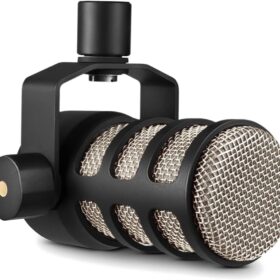 RØDE PodMic Dynamic Broadcast Microphone with Integrated Swing Mount – Ideal for Podcasting, Gaming, and Streaming