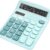 Cute Light Blue Desktop Calculator with Large Display, Dual Power (Solar & Battery), and Big Buttons – Ideal for Office, School, and Home