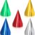 Sumind Metallic Foil Party Hats – 24 Pack Colorful Cone Birthday Crowns for Adults & Teens – Durable, Vibrant Party Headwear for Celebrations