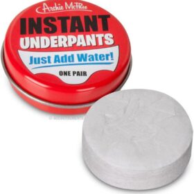 Archie McPhee Instant Underpants – Just Add Water Expanding Novelty Gag Gift | 1 Pair