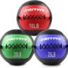 RitFit Soft Wall Ball Set – Durable PU Leather Medicine Ball for CrossFit, HIIT, Core Training & Conditioning (5-30 lbs)