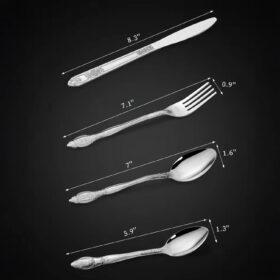 Premium Stainless Steel Flatware Set - Elegant 20-Piece Cutlery Collection for Dining & Entertaining