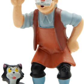 Bullyland 5845 Disney Pinocchio Gepetto Hand-Painted Character Figure - Authentic Woodcarver Model