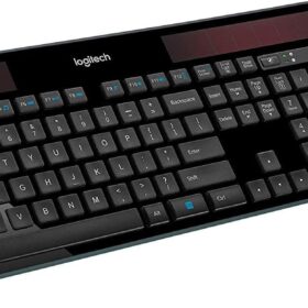 Logitech K750 Wireless Solar Keyboard Bundle – Solar Powered Keyboard with Included Marathon Mouse for Windows PC