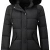 GOLDLADIES Women's Long Waterproof Winter Parka - Warm Windproof Snow Jacket with Hood