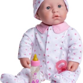JC Toys La Baby 20-inch Soft Body Baby Doll - Washable & Huggable with Magic Milk Bottle, Pacifier & Pink Outfit - Ideal for Toddlers & Kids 2+
