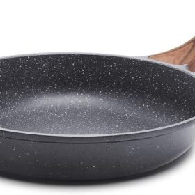 SENSARTE 9.5 Inch Swiss Granite Nonstick Frying Pan - PFOA Free Induction Skillet with Stay-Cool Handle