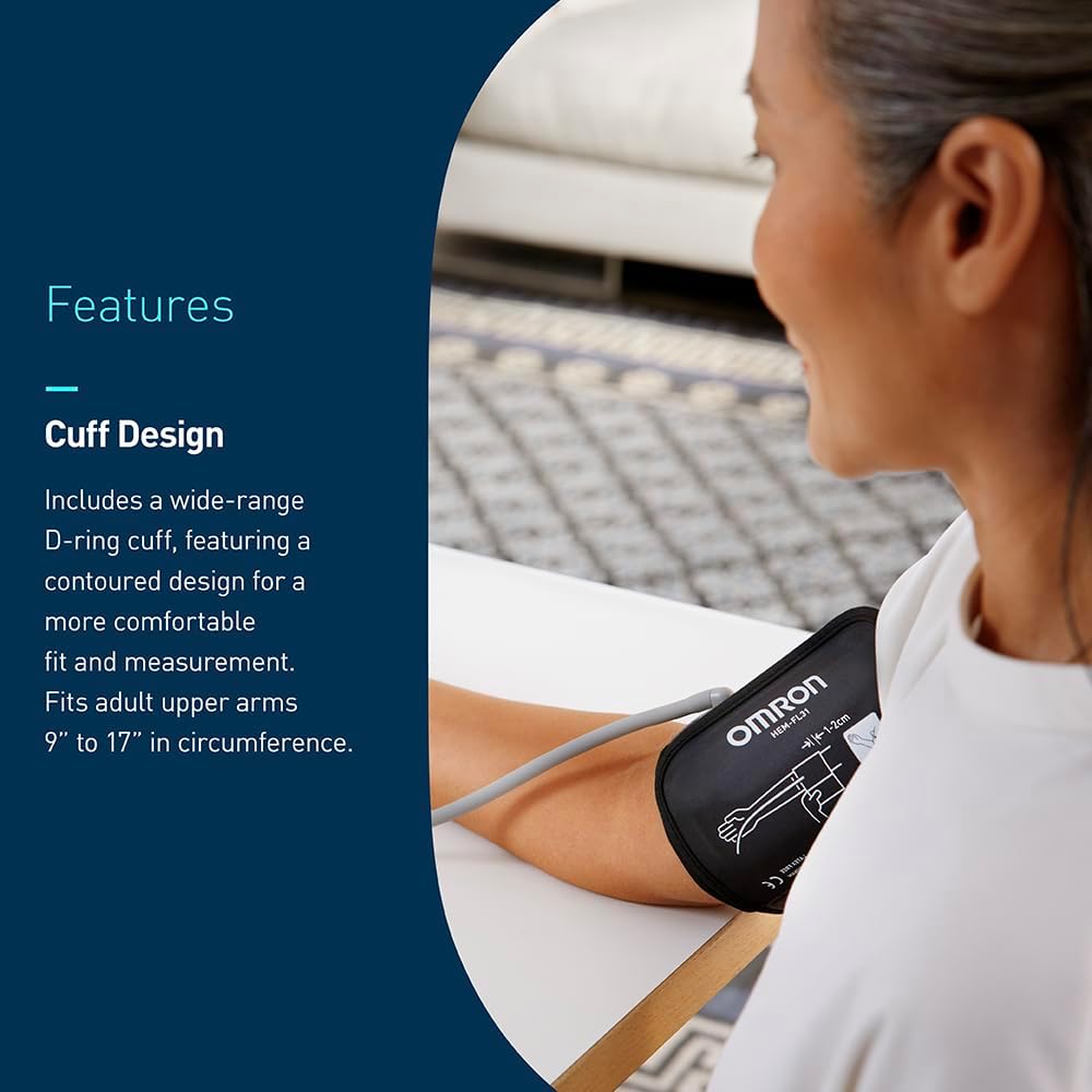 OMRON Iron Series Upper Arm Blood Pressure Monitor - Clinically Validated Accuracy with Irregular Heartbeat Detection