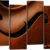 Viola Close-Up 4 Panel Canvas Wall Art - High Definition Modern Framed Prints - Ready to Home Decor for Living Room & Bedroom
