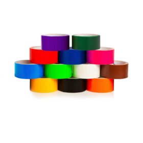 GiftExpress 12-Pack Colored Duct Tape - 2 Inch x 10 Yard Rolls, Vibrant Multi-Color Assortment for DIY Crafts, Home Repairs, Arts, and Labeling