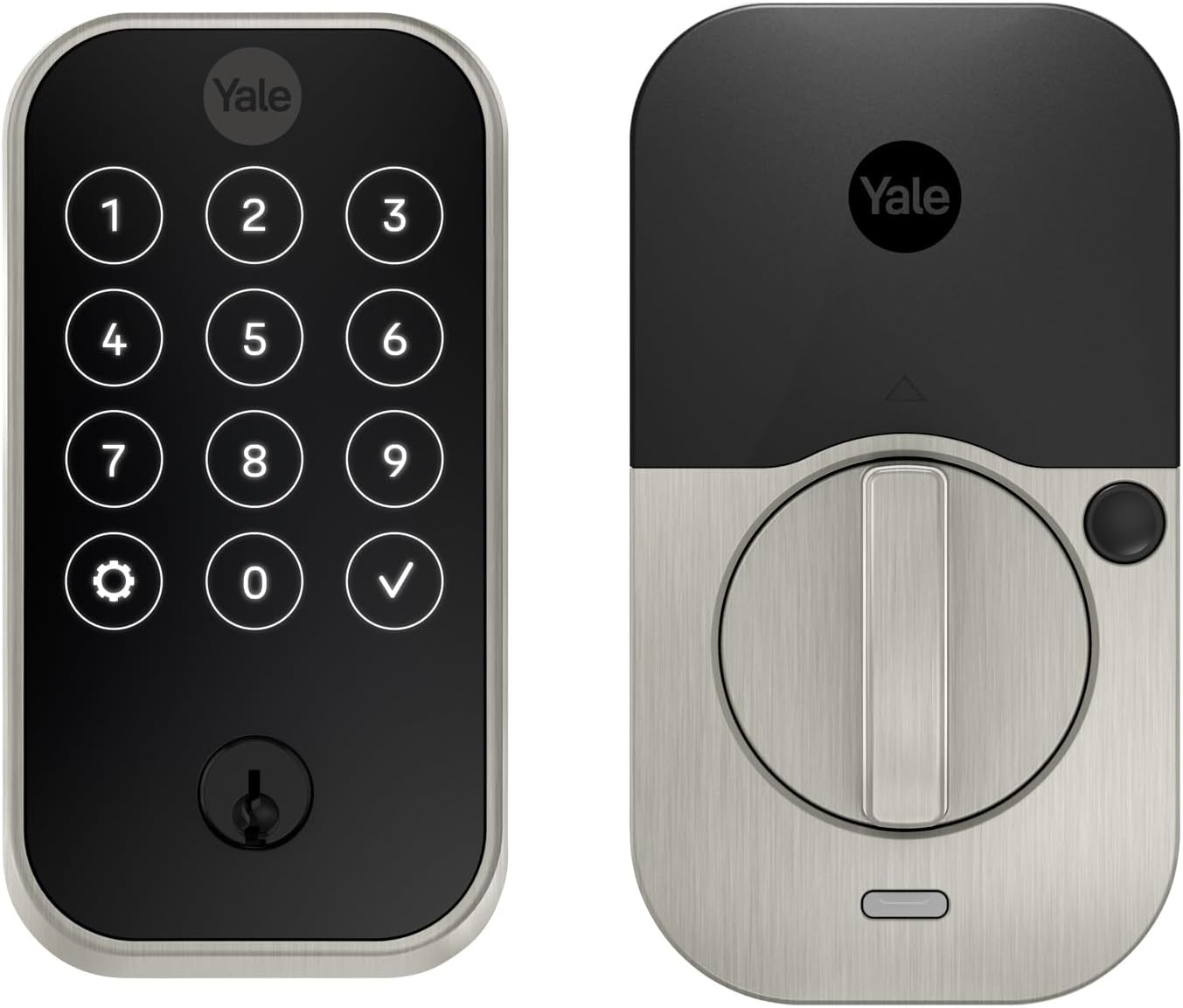 Yale Assure Lock 2 – Keyless Entry Smart Door Lock with Keypad, Auto-Lock & DoorSense™ – Satin Nickel Deadbolt (YRD420-BLE-619)