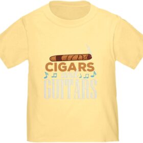 CafePress Toddler T-Shirt - Guitars & Cigars Musician Gift for Boys & Girls