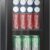 Erivess 24 Can Mini Beverage Refrigerator - 0.9 Cu.Ft Compact Drink Cooler with Reversible Glass Door, Adjustable Shelves, and Quiet Cooling for Soda, Beer, or Wine