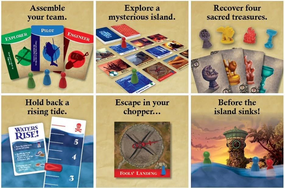 Forbidden Island - Thematic Cooperative Strategy Board Game for Families & Kids