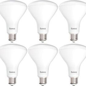 Sunco 6-Pack BR30 LED Recessed Light Bulbs - 11W (65W Eqv) - 3000K Warm White, 850LM, Dimmable, E26 Base, UL Certified Indoor Flood Lighting for Kitchen & Home
