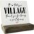 It Takes A Village Thank You Wood Plaque - Heartfelt Desktop Sign with Stand for Childcare Workers, Teachers & Support Staff