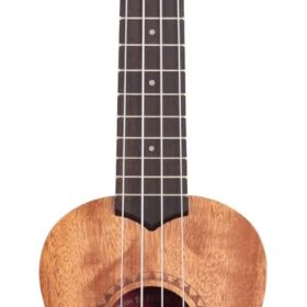 Kala KA-15S Satin Mahogany Soprano Ukulele – Beginner Bundle with Aquila Strings, Gig Bag, and Online Lessons