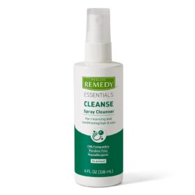 Medline Remedy Essentials No-Rinse Body & Hair Cleanser - 4 fl oz Sulfate-Free Spray for Incontinence, Post-Surgery & Camping
