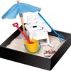 Executive Sandbox - Mini Desktop Beach Break Kit - Zen Garden Office Decor & Stress Relief Toy with Accessories