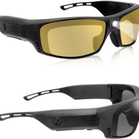 ViView G4C Smart Bluetooth Audio Glasses - Ultra-Loud Open Ear Speaker, Safety LED Light, TR90 ANSI Z87.1 Frame, 20Hr Battery, Rechargeable for Men & Women