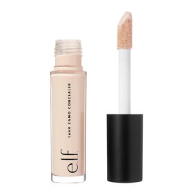 e.l.f. 16HR Camo Concealer - Full Coverage, Matte Finish, Highly Pigmented Liquid Formula, 16-Hour Wear, Light Ivory, 0.203 Fl Oz