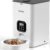 VOLUAS Automatic Cat Feeder with Voice Recorder & Timer - 4L Capacity Programmable Pet Food Dispenser for Dogs & Cats with Desiccant Bag & Dual Power Supply