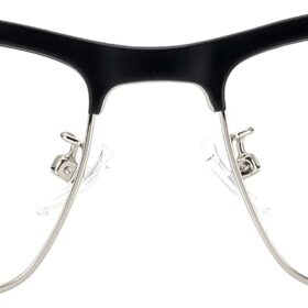 OOAVR Smart Audio Bluetooth Glasses with Polarized UV Protection, Open-Ear 9D Stereo Sound Wireless Eyewear for Outdoor Sports and Calls (Silver, Clear)