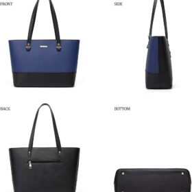 Women's 4-Piece Handbag Set: Luxury Tote, Satchel, Purse & Wallet - Elegant Top Handle Shoulder Bag Collection