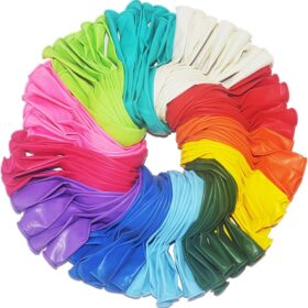 400 Pack 12-Inch Rainbow Latex Balloons - Premium Bulk Multicolor Party Decoration Kit for Weddings, Birthdays, & Baby Showers