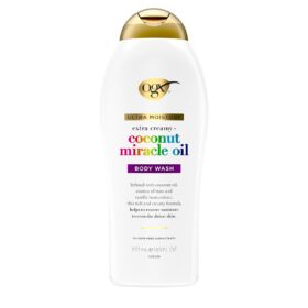 OGX Coconut Miracle Oil Ultra Moisture Body Wash - 19.5 Fl Oz - Paraben & Sulfate-Free hydrating Body Cleanser with Coconut Oil & Vanilla Bean Extract for Dry Skin