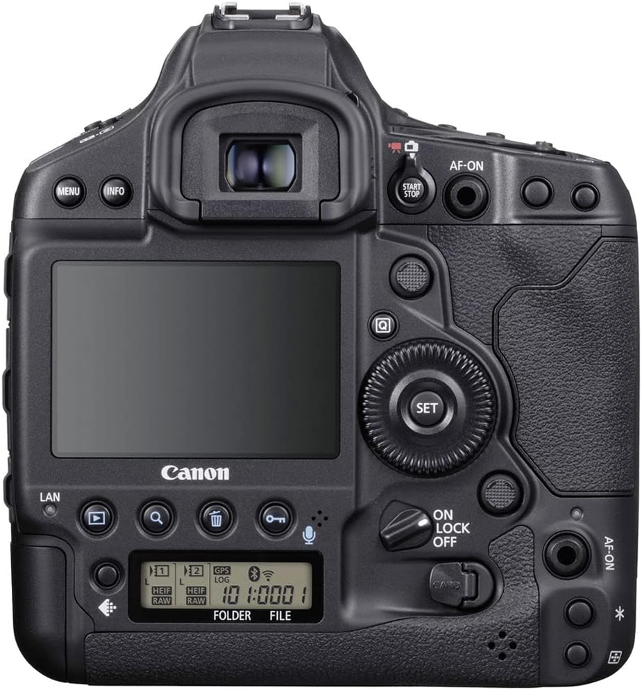 Canon EOS-1D X Mark III Professional DSLR Camera Bundle (Renewed) - Body Only with 4K Monitor, Dual CFexpress Cards, Pro Audio Kit, 3 Batteries, Lighting & Case